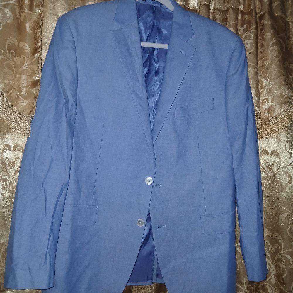 Ralph Lauren Light Blue Two-Button Blazer